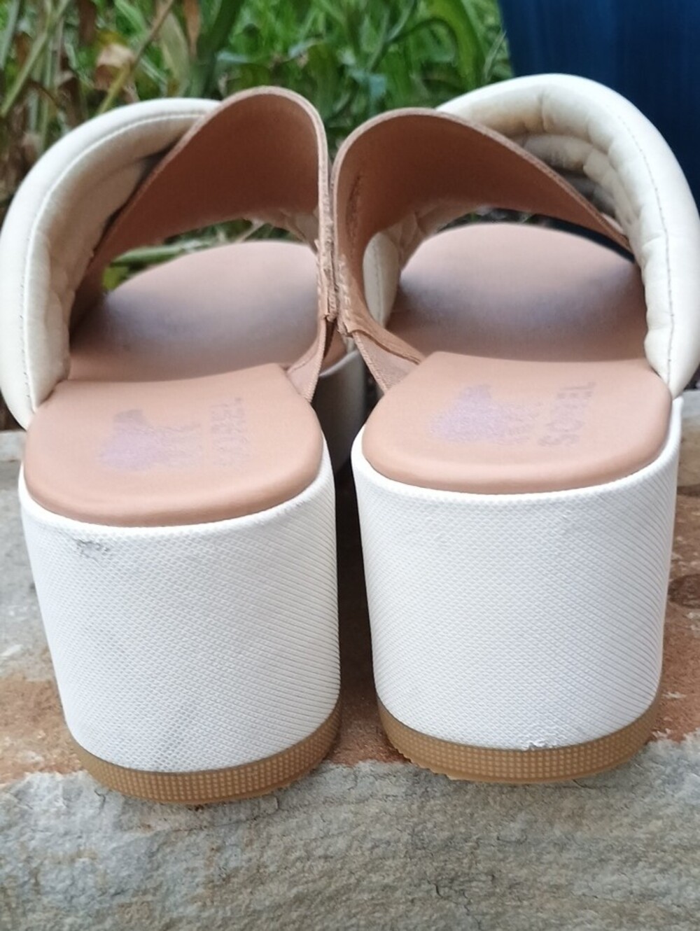 Sorel Cameron Flatform Water Resistant Leather Puff Mule Sandal Women's Size 8 - Picture 4 of 12